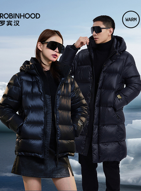 罗宾汉黑金长短款百搭经典鹅绒服-R038Y51023-Y61006A