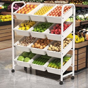 蔬菜置物架厨房小推车落地多层锅具收纳架多功能锅架菜篮子置物架
