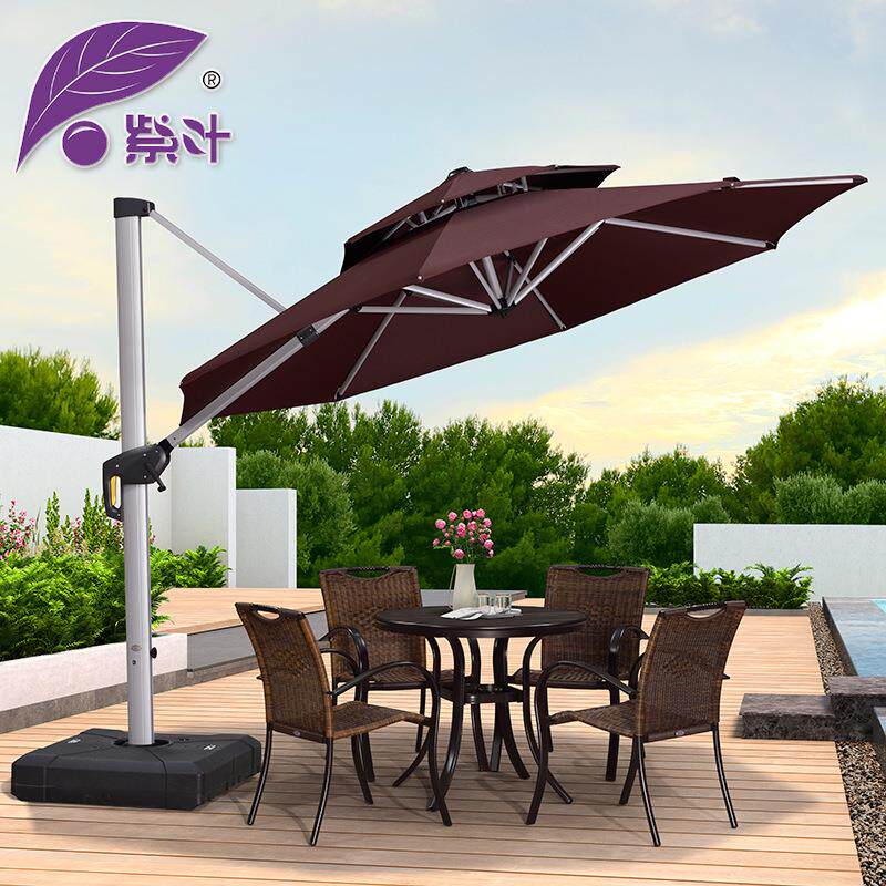 紫叶户外遮阳伞庭院伞罗马伞室外大太阳伞阳台露台花园露天户外伞