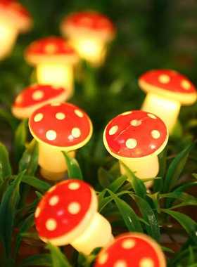 新款直销源头工厂跨境热销红色蘑菇灯串 少女房间装饰灯圣诞节日L