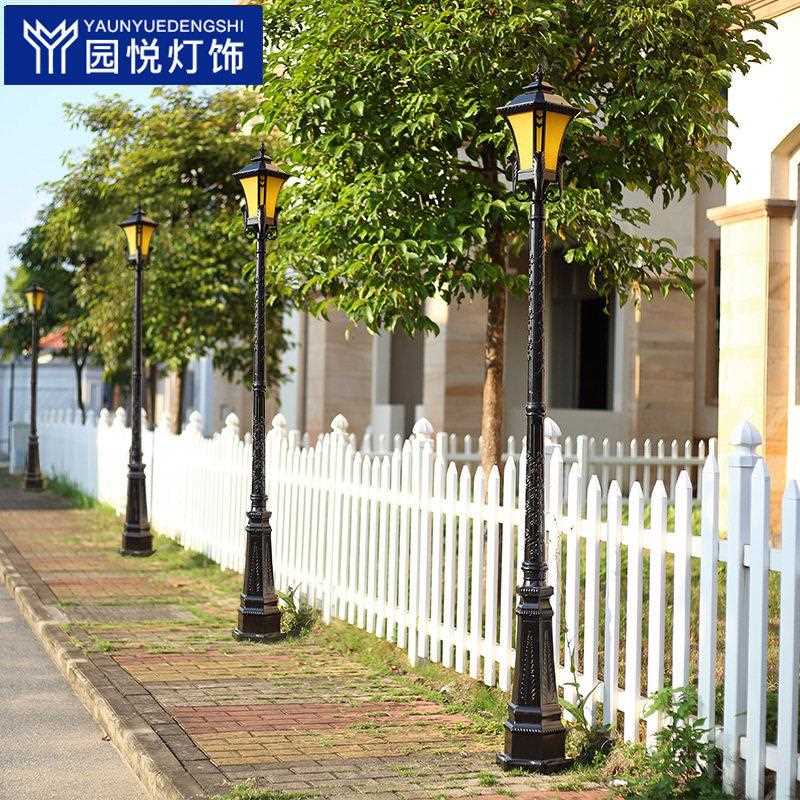 新款直销LED路灯家用户外防水庭院灯3米花园别墅草坪室外小区杆欧