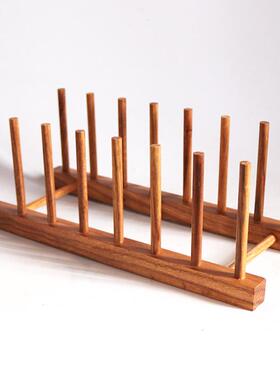 新款直销花梨木陶瓷盘架碗盆七子实木茶饼架普洱茶架子托支架多层