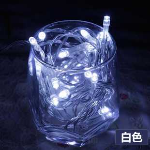 新款直销led电池灯串彩灯闪灯带便携4.5伏冷光源圣诞树装饰灯串球