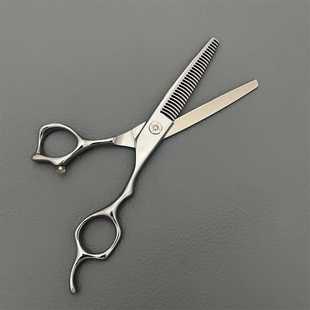 新款直销440C美发剪刀制造 鹿角齿理发剪 SG-6寸 牙剪 剪刀厂 发