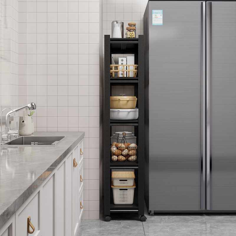 新款直销厨房带轮夹缝置物架落地家用移动超窄冰箱缝隙储物柜碳钢,厨房/烹饪用具,微波炉置物架,淘宝优惠券,粉丝福利购,淘宝优惠卷