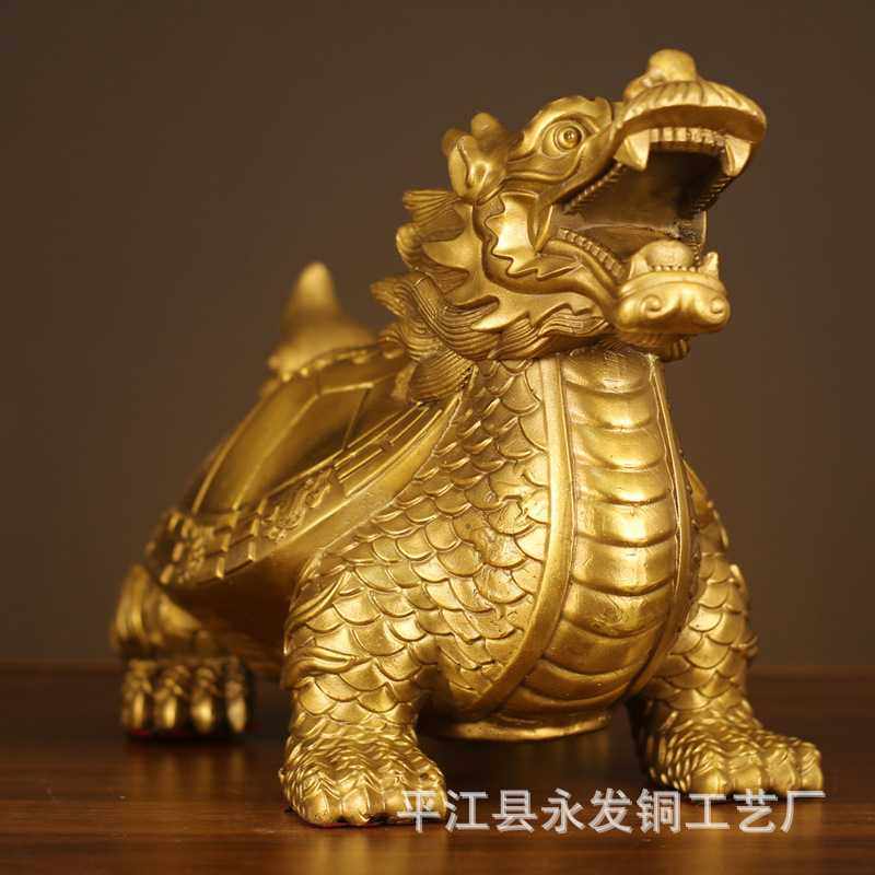 新款直销八宝龙龟铜龙龟摆件全铜招财客厅八卦龙头龟神兽家居装饰,家居饰品,桌面摆件,淘宝优惠券,粉丝福利购,淘宝优惠卷