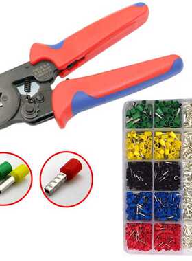 新款直销跨境货源 1640pcs盒装管型接线端子VE冷压绝缘管形端子组