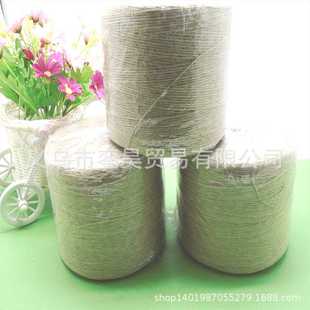 新款直销天然黄麻绳1mm编织黄麻绳 圣诞装饰捆绑麻绳手工细麻线吊