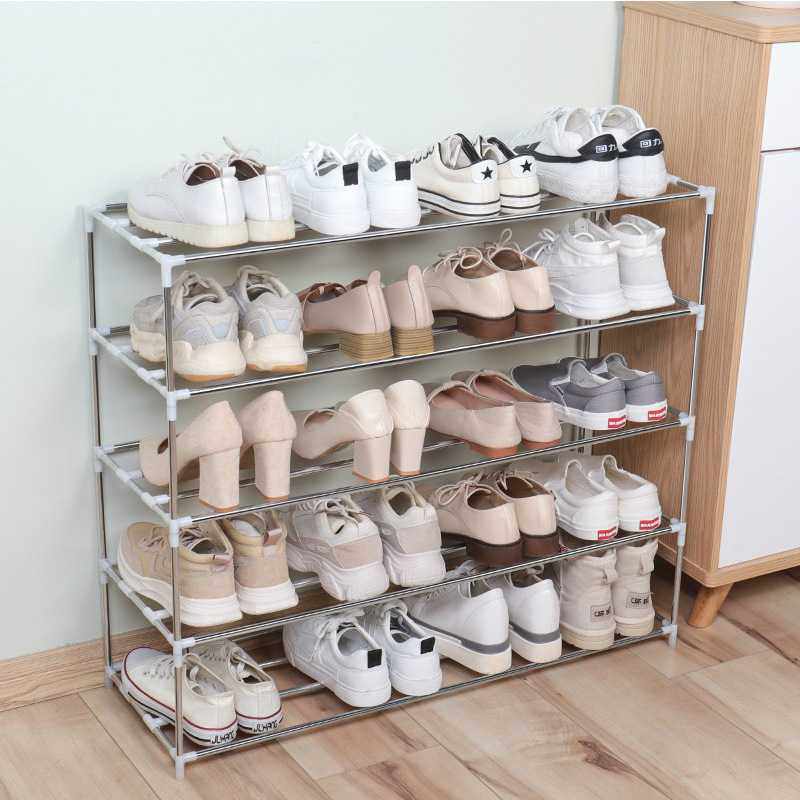 新款直销不锈钢多层鞋架简易组合式收纳鞋柜省空间宿舍鞋架子家用,收纳整理,鞋子收纳架,淘宝优惠券,粉丝福利购,淘宝优惠卷