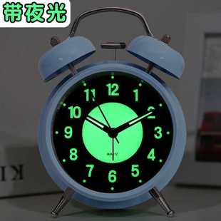 新款直销闹钟学生专用充电可充电夜光小闹钟学生用超大声闹铃宿舍