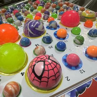 弹力球抽签小卖部龙珠抽抽乐夜光球大号110抽发光跳跳球儿童玩具