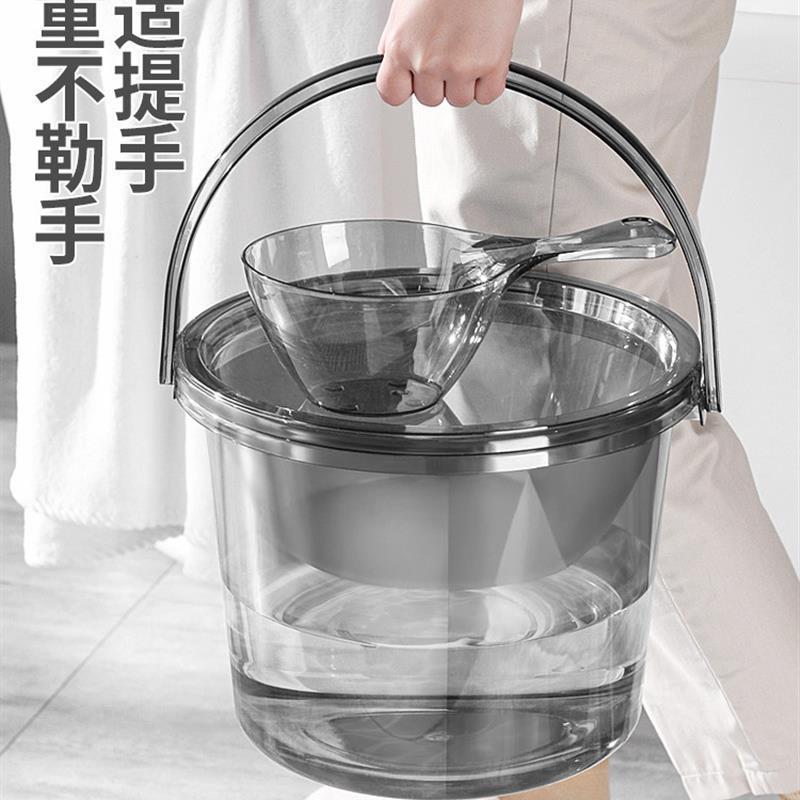 日本脸盆水桶学生宿舍家用洗澡加厚带盖三件套装高中生手