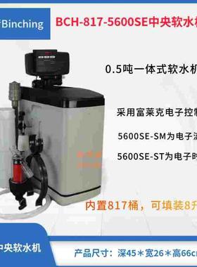 滨清diy  0.5吨软水器 BCH2-817-5600SE富莱克时间或流量型软水机