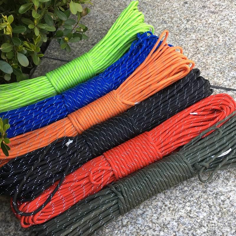 高反光7芯伞绳4mm多用手链编织绳晾衣帐篷绳吊坠绳救生绳登山户外