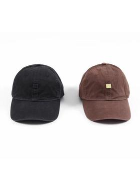 Countenance Cotton Washed Baseball Cap笑脸贴花水洗棒球帽