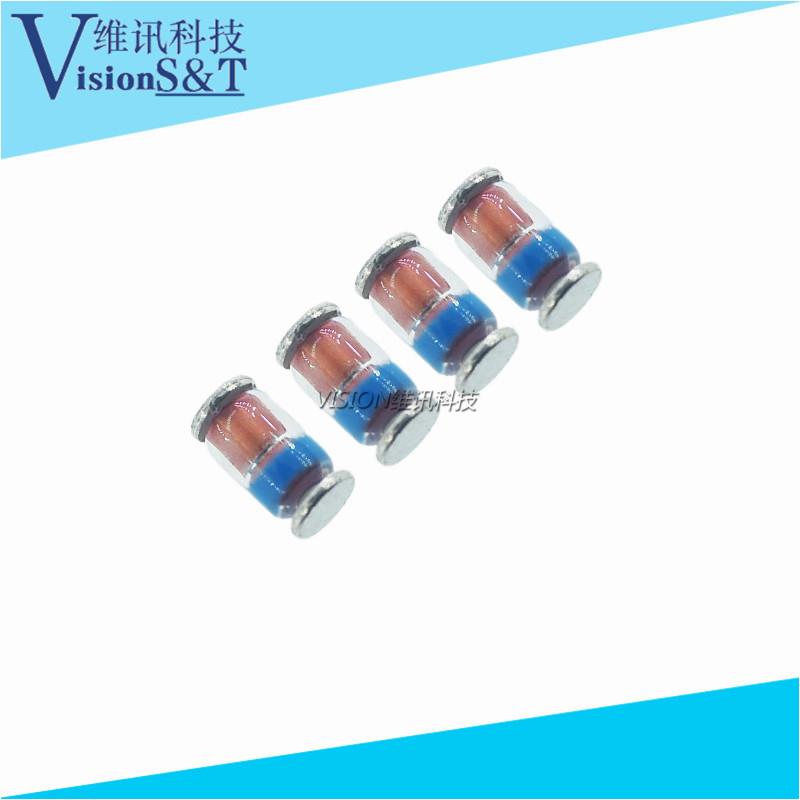 LL41贴片1W稳压二极管玻璃管4742A 4.7/5.1/10/12/15V 圆柱ZM4733