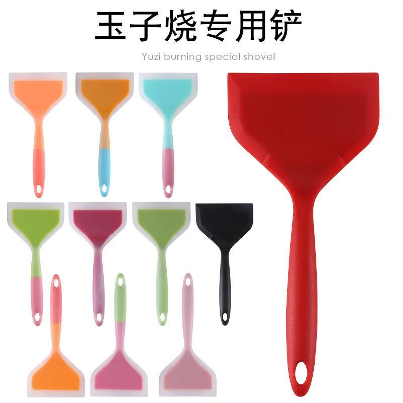 煎饼果子烤冷面专用铲刀硅胶铲子玉子烧锅铲硅胶软刮刀煎铲烙饼铲图片