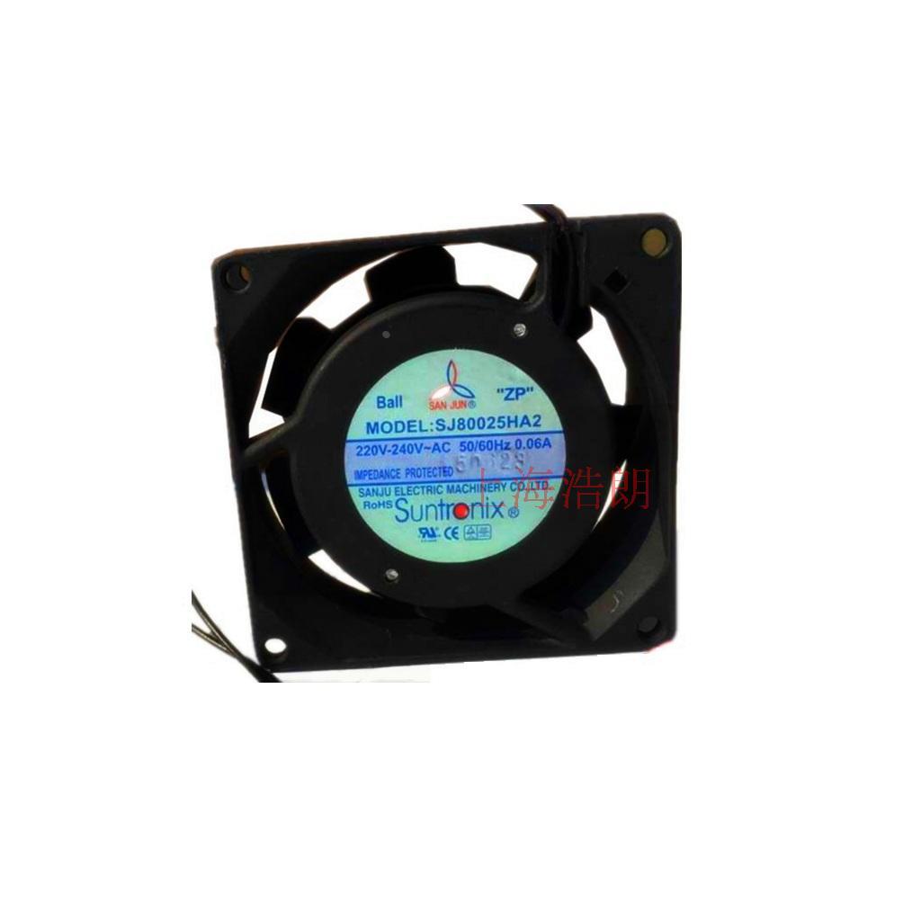 【全新正品】三巨轴流风机SJ8025HA2含油/滚珠散热风扇110V/220V