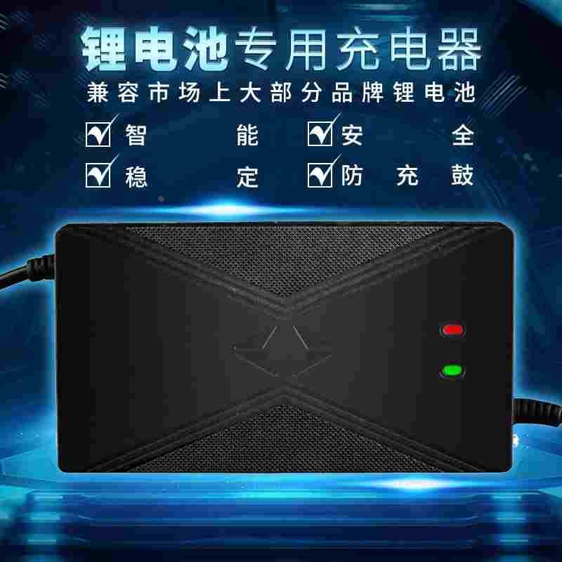 锂电池充电器54.6V48V3A4A5A2A10A滑板车独轮车哈雷改装车锂离子