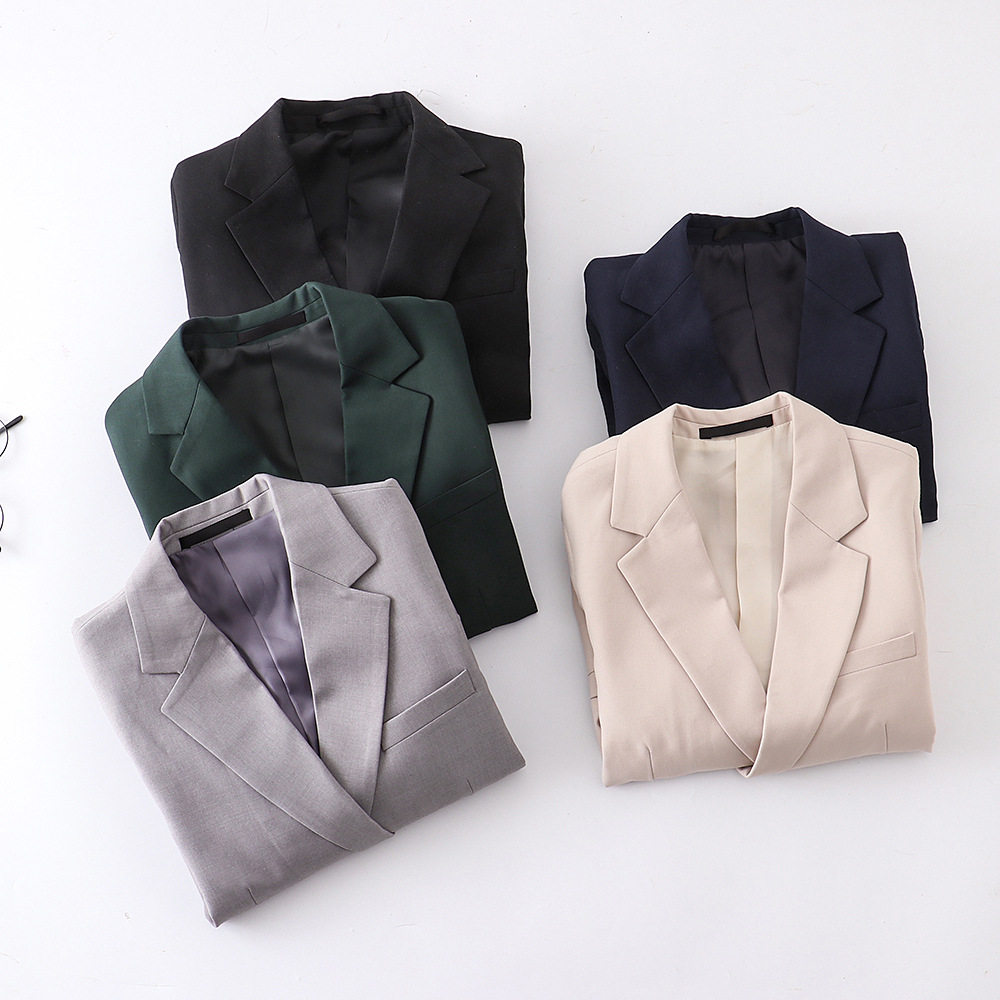 西装常规外套涤纶显瘦减龄