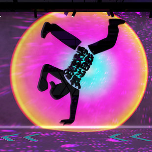 街舞教室布置装饰舞蹈工作室艺术培训机构背景形象墙面装饰海报贴