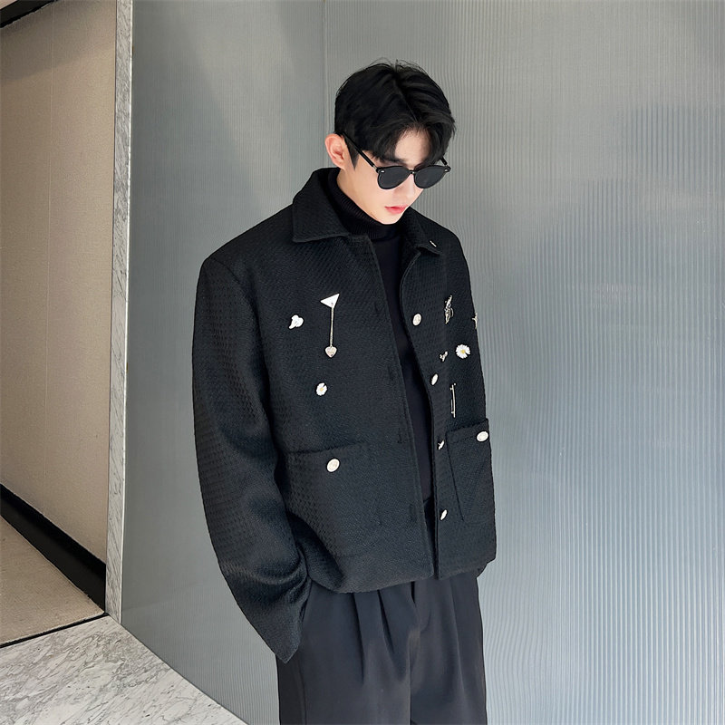 韩版毛呢夹克P155,男装夹克,星座1111（原C206）
