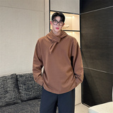 潮流秋季套头可翻领可造型内搭外穿皆可重磅克重长袖卫衣时尚P85，男装卫衣，星座1111（原C206）