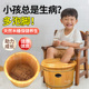天然香柏木儿童泡脚桶木桶养生小孩洗脚盆足浴桶过小腿保温按摩