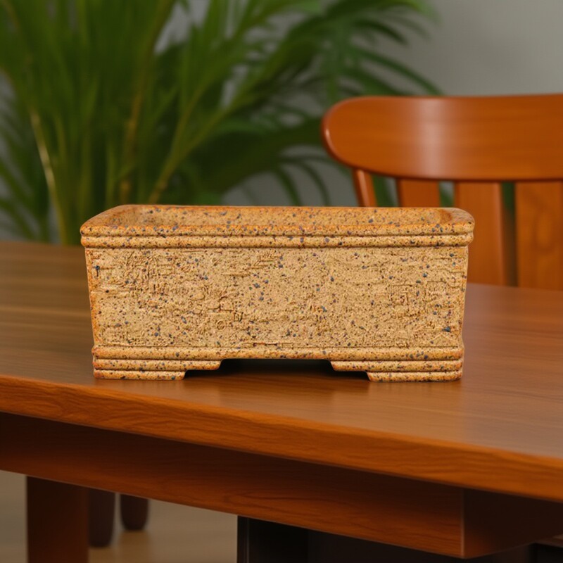 紫砂花盆长方形盆景盆养吸水透气