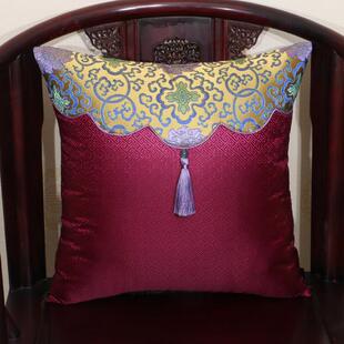 艺田必旭中式古典沙发意园苏靠垫靠背抱枕办公室靠流枕套CBL创靠