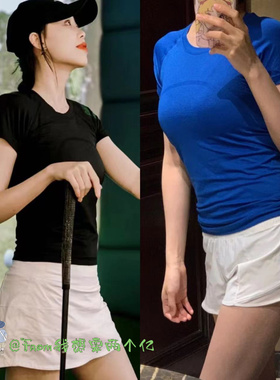From推荐~瑜伽服女修身Swflt经典运动T恤透气弹力短袖健身上衣夏