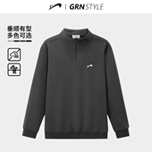 半开衫 卫衣男2026年休闲长袖 t恤爸爸秋装 贵人鸟男士 上衣中年男装