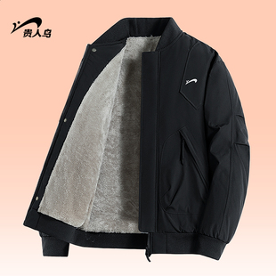 冬装 加厚棉服爸爸装 棉衣棉袄子 2025年冬季 贵人鸟爸爸加绒外套男款