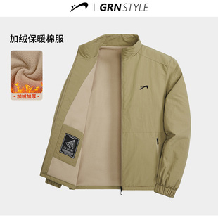 夹棉外套中年男装 2025加绒棉衣男士 上衣 棉服男冬季 贵人鸟爸爸冬装