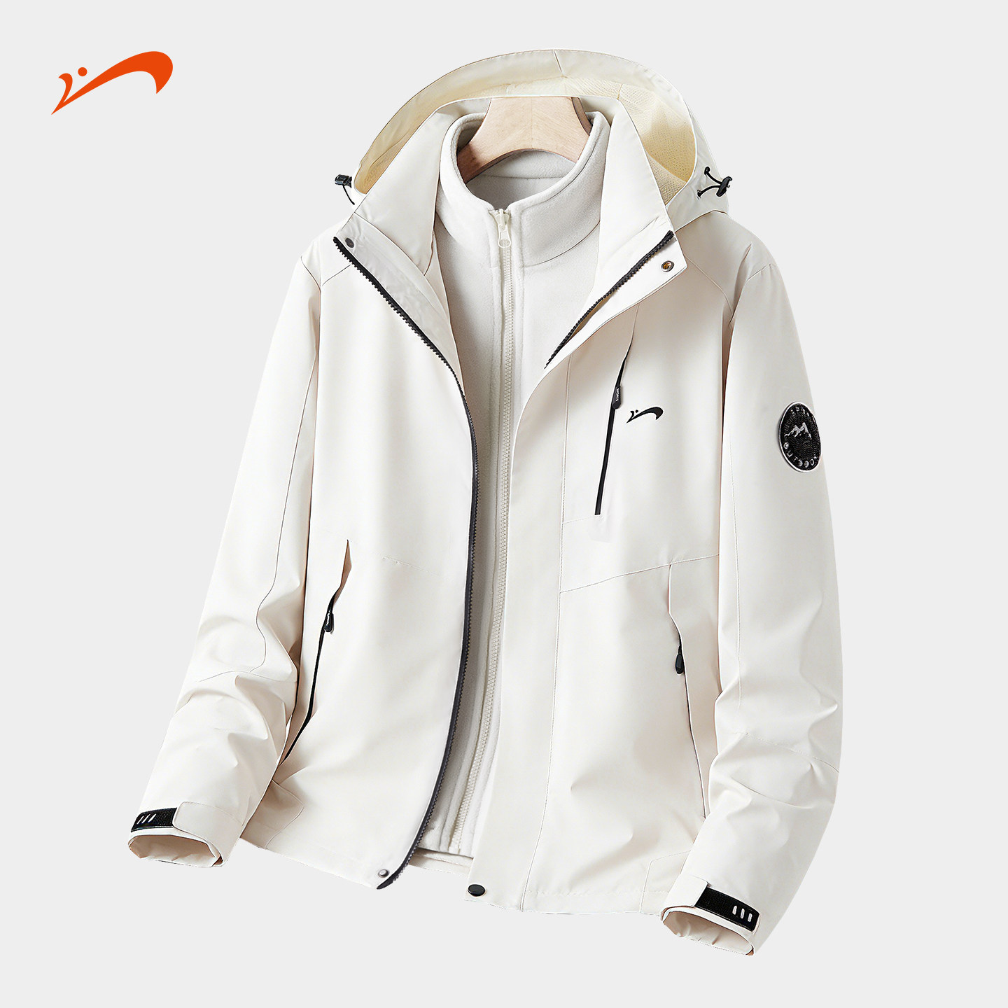 贵人鸟冲锋外套男春秋款男士外套男款春装夹克三合一运动防风衣服