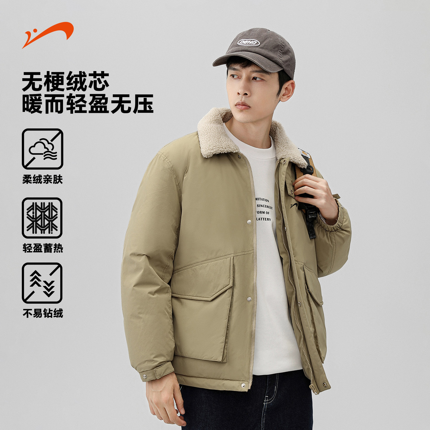 贵人鸟羽绒服男冬季工装外套