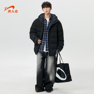 加厚连帽外套男冬款 贵人鸟男士 2025年新款 冬季 棉衣棉袄子 棉服男款