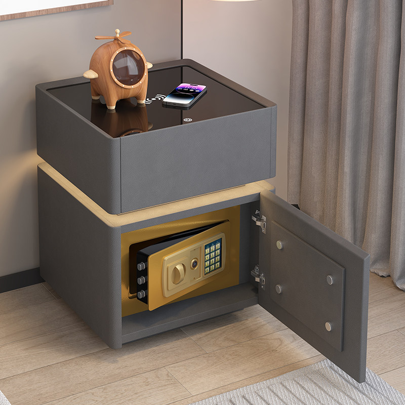 免安装智能床头柜现代简约轻奢家用卧室储物多功能实木床边柜子,住宅家具,智能床头柜,淘宝优惠券,粉丝福利购,淘宝优惠卷