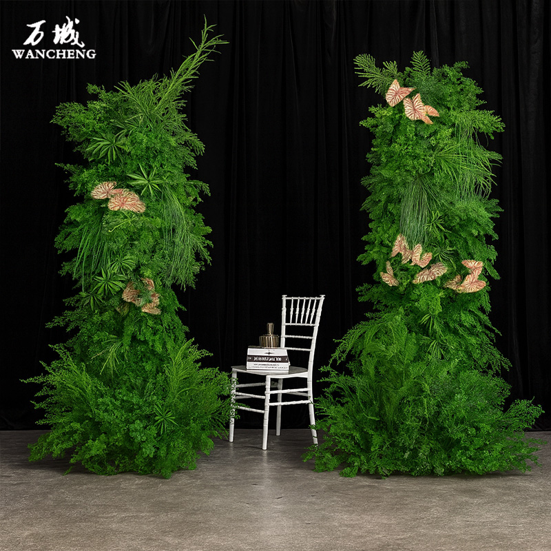 森系大立柱拱门仿真花架