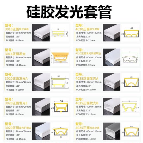暗装客厅吊顶U型铝合金线形灯槽