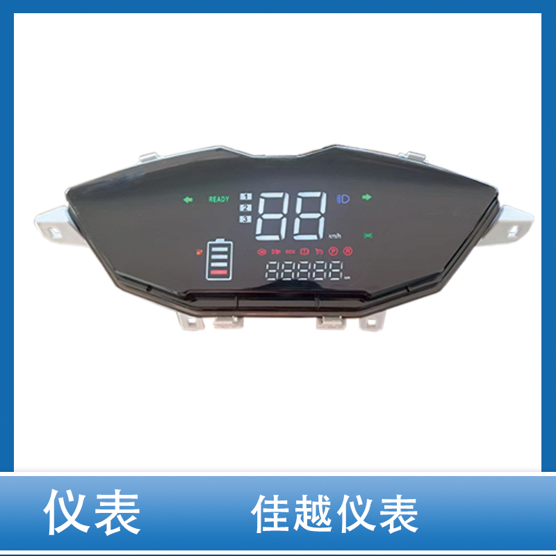 电动车佳越仪表电量表液晶速度里程表相线一线通48v60v72v通用