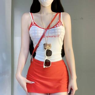 2025新款 分体泳衣甜美纯欲高级感度假温泉小胸聚拢性感比基尼辣妹