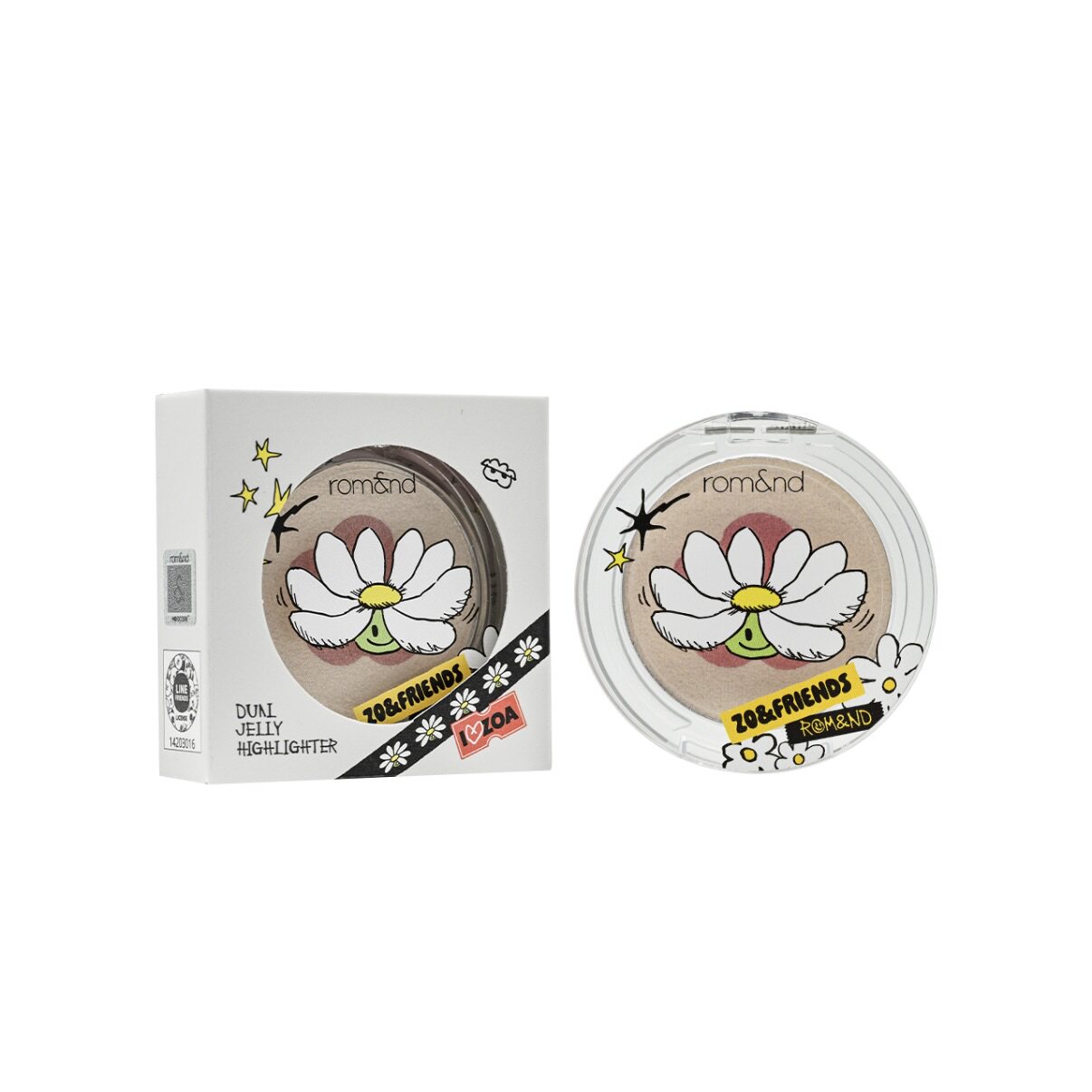 澳门代韩国rom&nd权志龙联名柔魅得拼色果冻高光提亮修饰#01#02