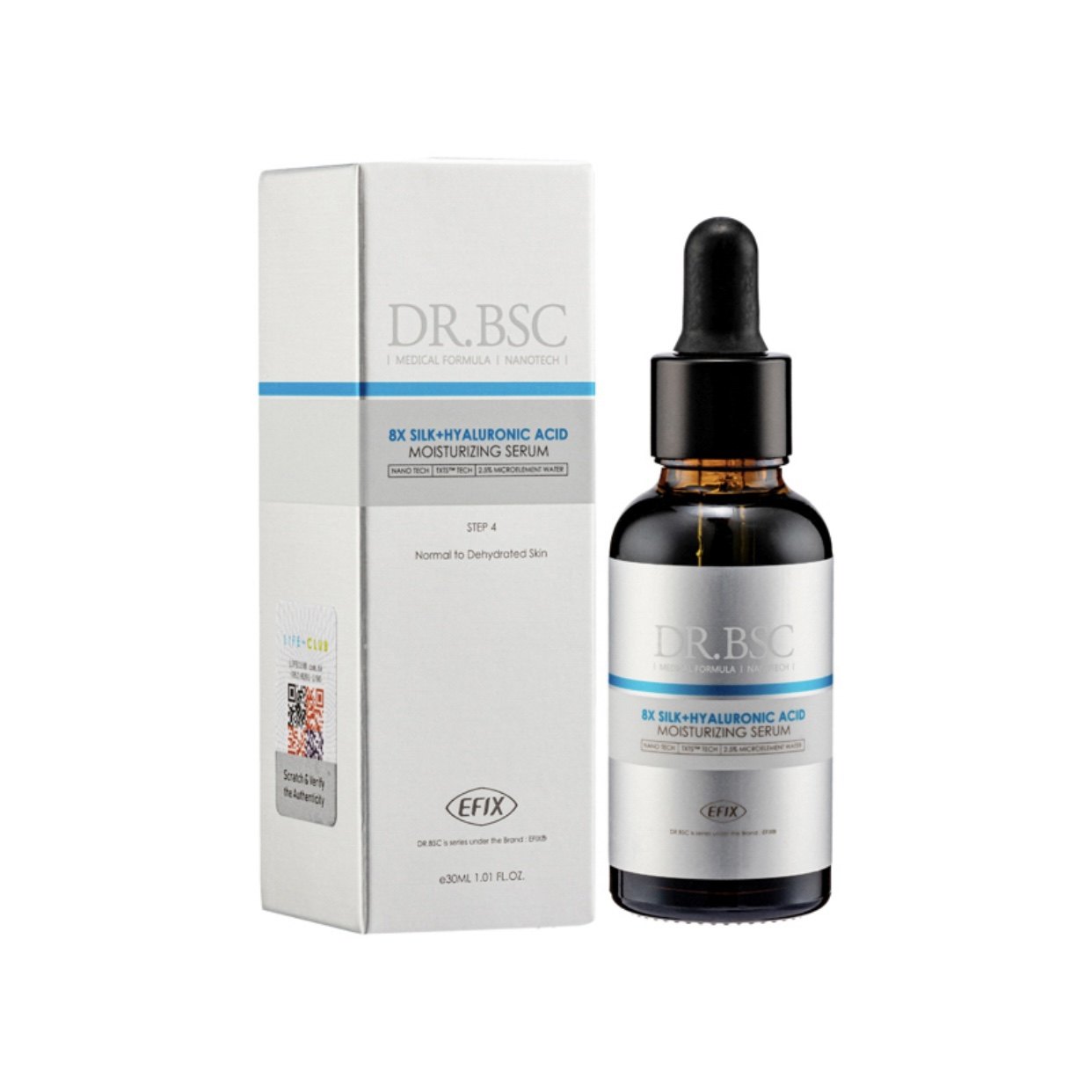 澳门代法国Dr.BSC 8倍蚕丝精华液玻尿酸润滑保湿淡化细纹30ml