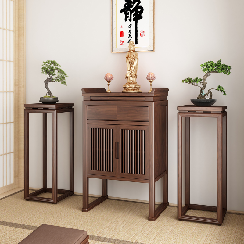 黑胡桃木新中式供桌香案