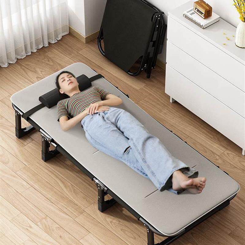 Folding bed single bed Outdoor folding bed Lunch rest artifa