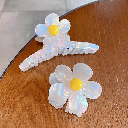 Mermaid Ji tic Acid Flower Hairpin Super Fairy Back of Head