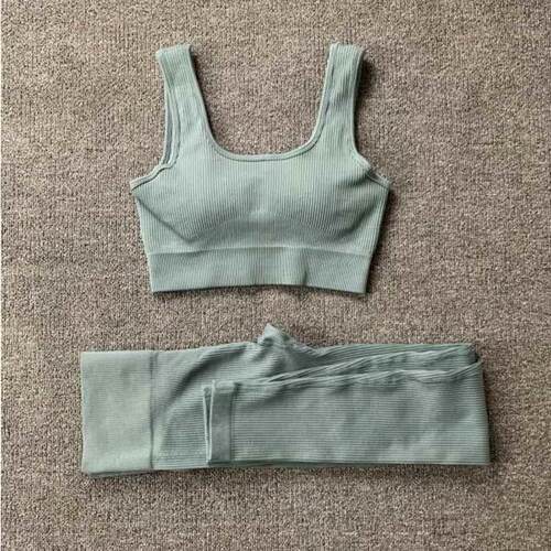 Women Seamless Yoga Set Gym Workout Clothes for Female Push