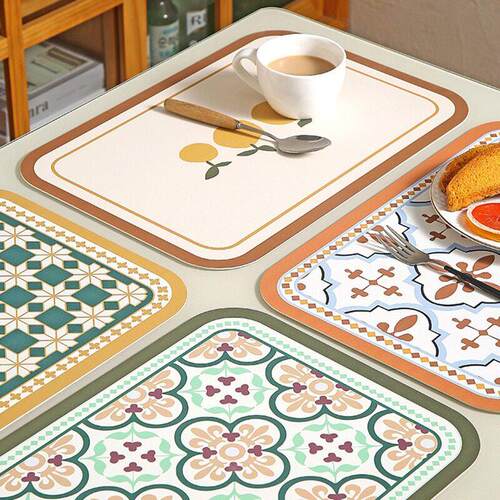 Simple waterproof placemats, western cloth mats西式餐垫