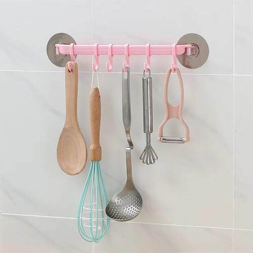 Blue/White/Pink Suction Cup Type Hook 6蓝/白/粉吸盘式挂钩6